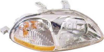 1997 Honda Civic Headlight, Passenger Side