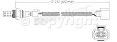 1990 Mitsubishi Mighty Max Oxygen Sensor