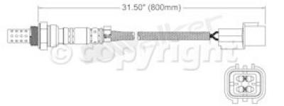 1992 Mitsubishi 3000GT Oxygen Sensor, Rear