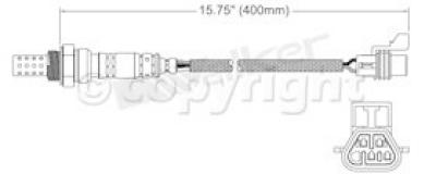 2002 Chevrolet Avalanche 2500 Oxygen Sensor, Passenger Side