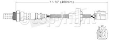 1993 Mitsubishi Precis Oxygen Sensor, Rear