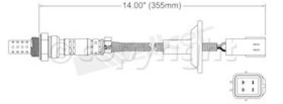 1998 Mazda Protege Oxygen Sensor