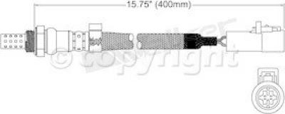 2002 Lincoln Blackwood Oxygen Sensor, Rear