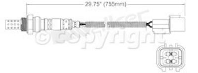 2002 Mitsubishi Montero Oxygen Sensor, Passenger Side