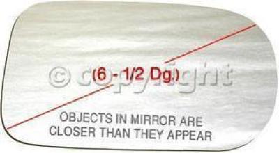 1991 Acura Integra Mirror Glass, Passenger Side