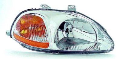 1998 Honda Civic Head Lamp Combination, Passenger Side