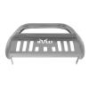 3 In. Bull Bar, With Slid Plate, Holds 2 Lights, Stainless Steel