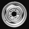 15" X 6" Steel Wheel